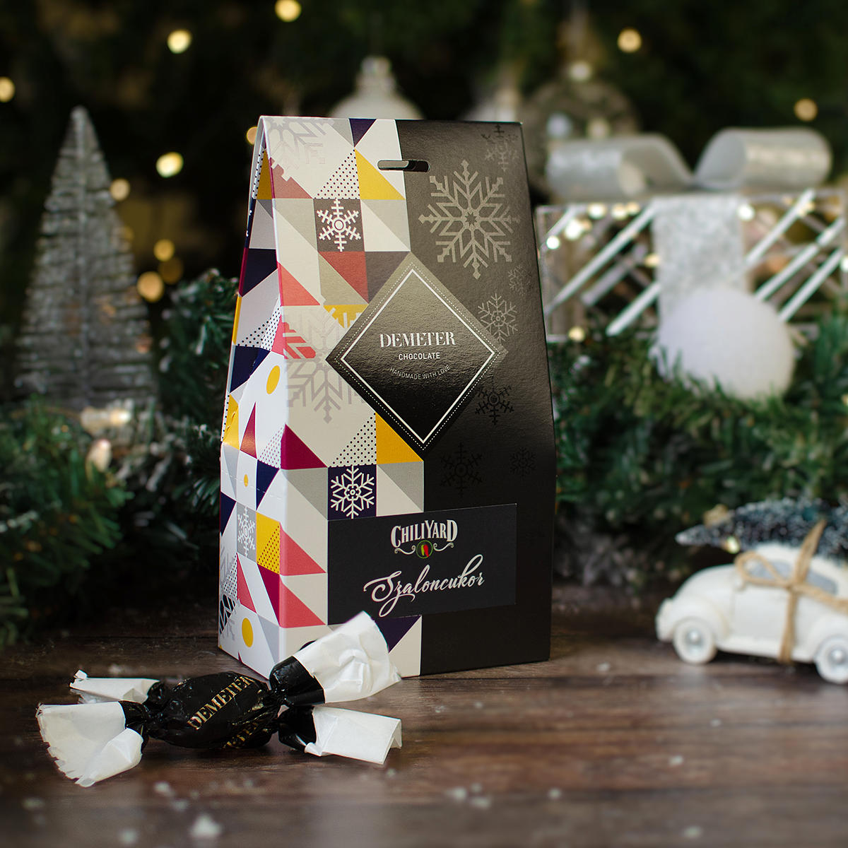 CHILIYARD Chilis szaloncukor díszdobozban