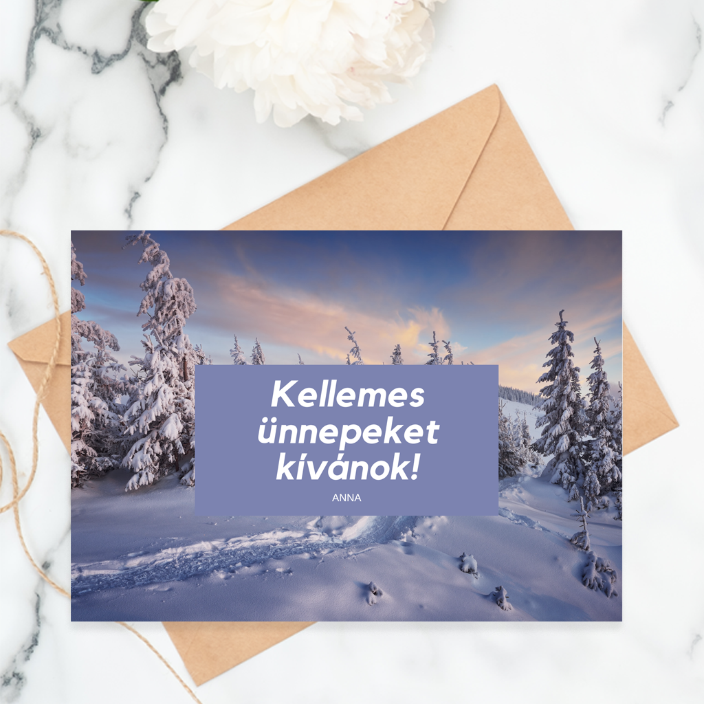 Karácsonyi üdvözlőkártya