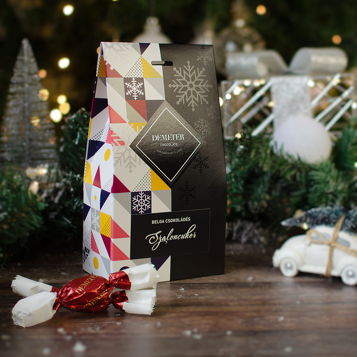 Belga Csupa csokis szaloncukor díszdobozban