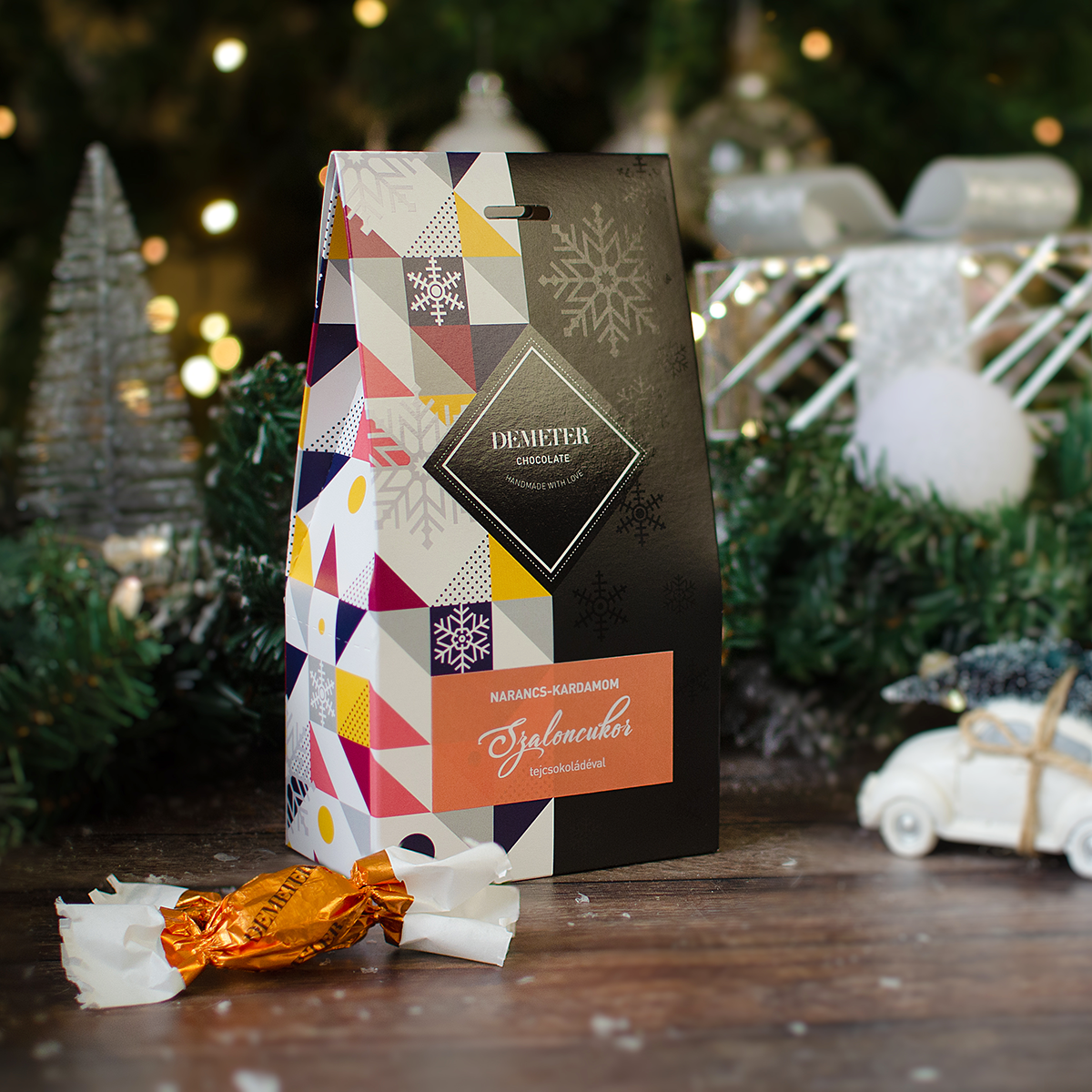 Narancs kardamomos szaloncukor díszdobozban - Év narancsos szaloncukra 2022 díjnyertes