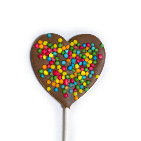 Színes ropogós szív formájú tejcsokis csokinyalóka LOMI12 demeter chocolate gabonagolyos tejcsokolade nyaloka sziv 22